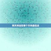 明天财运在哪个方向最旺运，明天财运在哪个方向旺