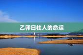 乙卯日柱人的命运，乙卯日生的男命，妻子风流吗？