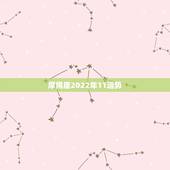 摩羯座2022年11运势，摩羯座十一月运势如何