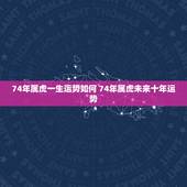 74年属虎一生运势如何 74年属虎未来十年运势