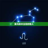 属马命中注定的情人，婚姻是命中注定的