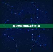 属猪的属相婚配表1984年，属猪的属相婚配表