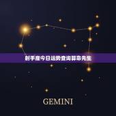 射手座今日运势查询算命先生，射手座今天运势