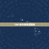 1961年牛男命运婚姻，1961年属牛的男性和1964年属龙的女性婚姻