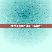 2021年属牛的起什么名字最好，男孩名字2021年属牛怎么取？