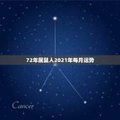 72年属鼠人2021年每月运势，72年属鼠女2021年的运程和每月运势