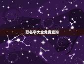 取名字大全免费查询，免费起名字大全.男的
