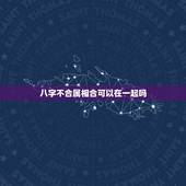 八字不合属相合可以在一起吗，生辰八字不合，五行属相相克，就不能在一起吗