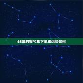 68年的猴今年下半年运势如何，68年属猴的人今天的财运如何