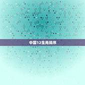 中国12生肖排序，12生肖排序表年份
