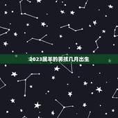 2023属羊的男孩几月出生(选择出生月份的方法)