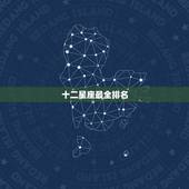 十二星座最全排名，求十二星座的各项排名