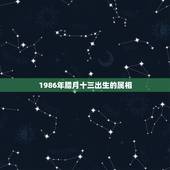 1986年腊月十三出生的属相，2004年腊月十三出生属鸡对吗