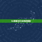 92男猴与93女鸡的婚配，男93年属鸡和女92年属猴的在一起好吗