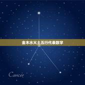 金木水火土五行代表数字，数字中哪个代表金木水火土？