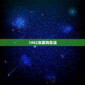 1982年属狗命运，1982年属狗的感情婚姻