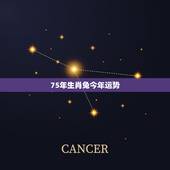 75年生肖兔今年运势，1975年免今年运程
