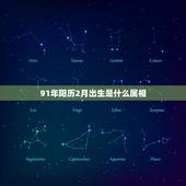 91年阳历2月出生是什么属相，男性91年2月10号出生的属相是什么