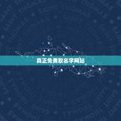 真正免费取名字网站，真正免费取名网