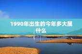 1990年出生的今年多大属什么，属马的和什么属相最配