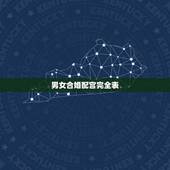 男女合婚配宫完全表，男女合婚