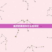 属虎的男孩叫什么名字好 最专一最宠老婆的星座