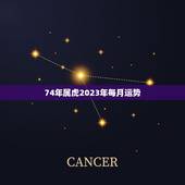 74年属虎2023年每月运势，74年属虎农历12月20出生，2023年