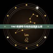 1961年的牛今年的运势怎么样，1961年牛运程，1961年出生运程