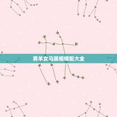 男羊女马属相婚配大全，属马的和属羊的配吗？女属马和男属羊配吗？