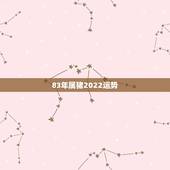83年属猪2022运势，1983年属猪2021年运势
