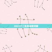 2022十二生肖运程详解，2022年十二生肖运势及运程详解