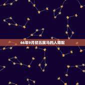 66年9月初五属马的人婚配，属马的属相婚配表大全 属马人婚配有哪些宜忌