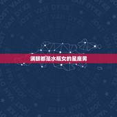 满眼都是水瓶女的星座男 哪个星座男只爱水瓶女