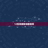 12生肖婚配讲解视频，十二生肖怎么配对？