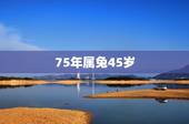 75年属兔45岁，75年属兔45岁有一灾2021