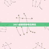 2021最新昵称情侣网名，2021最火情侣网名