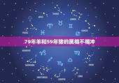 79年羊和59年猪的属相不相冲，1959年的猪属相和1979年的羊配吗