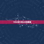 1954年1月23日属相，1954年出生属什么生肖