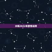 水瓶2022年爱情运势，水瓶座2021年运势