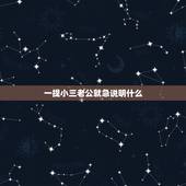 一提小三老公就急说明什么，为什么一提到小三老公就回避这个话题呢？