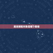 属龙婚配对象是哪个属相，女生属龙的和什么属相最配，女性属龙的属相婚配表