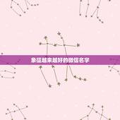 象征越来越好的微信名字，健康好运的微信名字有哪些？