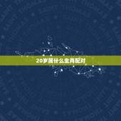 20岁属什么生肖配对，1999年属什么生肖配对