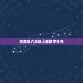 苏教版六年级上册数学补充，苏教版六年级【上册】数学补充习题64，65，