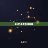 2021年生肖排码表，2021年有大财的生肖排
