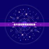 金牛座和摩羯座婚配表，魔羯座和金牛座配吗？
