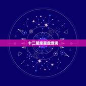 十二星座星盘查询，星座命盘查询
