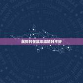属狗的在鼠年结婚好不好，女的属狗男的属鼠结婚好不好？