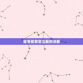 称骨歌男命注解的详解，百度百科 袁天罡称骨歌和袁天罡称骨算法 这两个的