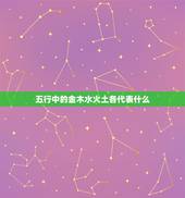 五行中的金木水火土各代表什么，金木水火土五行属性各代表什么